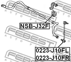 Подвеска FEBEST NSB-J32F