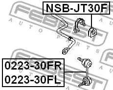 Подвеска FEBEST NSB-JT30F