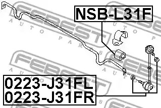 Подвеска FEBEST NSB-L31F