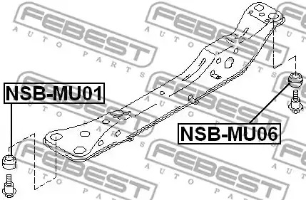 Подвеска FEBEST NSB-MU06