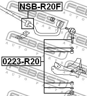 Подвеска FEBEST NSB-R20F