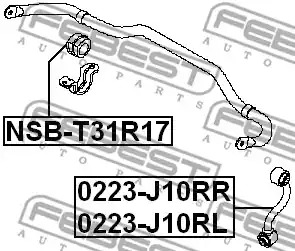 Подвеска FEBEST NSB-T31R17