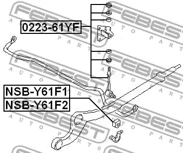 Подвеска FEBEST NSB-Y61F2