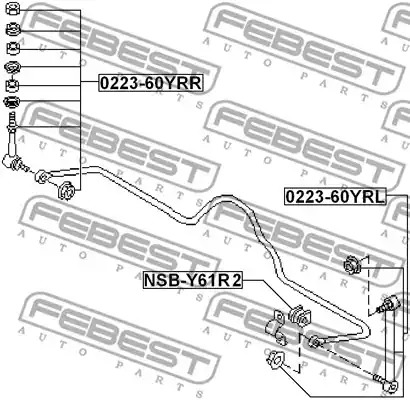 Подвеска FEBEST NSB-Y61R2