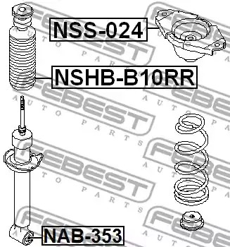 Защитный колпак / пыльник FEBEST NSHB-B10RR