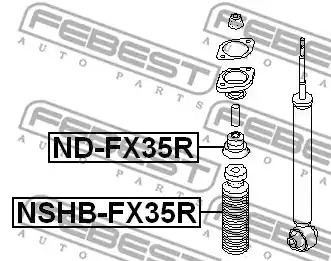 Защитный колпак / пыльник FEBEST NSHB-FX35R