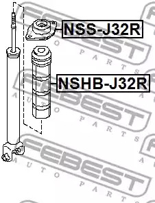 Защитный колпак / пыльник FEBEST NSHB-J32R