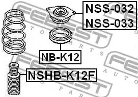 Защитный колпак / пыльник FEBEST NSHB-K12F