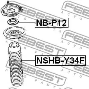 Защитный колпак / пыльник FEBEST NSHB-Y34F