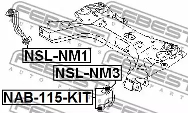 Стойка FEBEST NSL-NM3