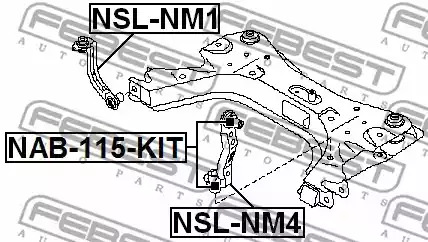 Стойка FEBEST NSL-NM4