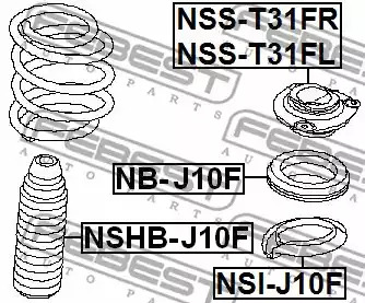 Подвеска FEBEST NSS-T31FR