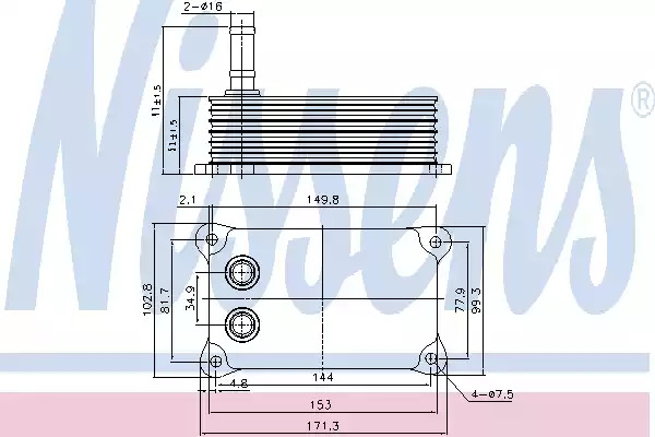 Теплообменник NISSENS 90698