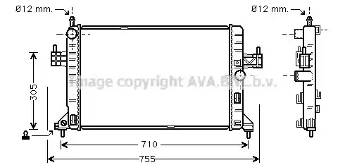 Теплообменник AVA QUALITY COOLING OL2305