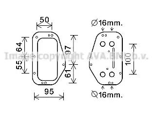 Теплообменник AVA QUALITY COOLING OL3684