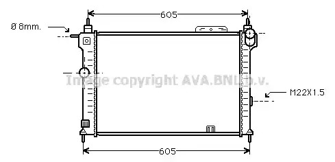 Теплообменник AVA QUALITY COOLING OLA2028