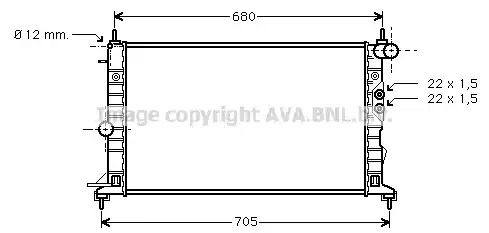 Теплообменник AVA QUALITY COOLING OLA2244