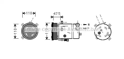 Компрессор AVA QUALITY COOLING OLAK277