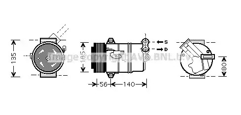 Компрессор AVA QUALITY COOLING OLAK428