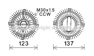 Сцепление AVA QUALITY COOLING OLC557