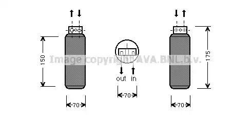 Осушитель AVA QUALITY COOLING OLD288