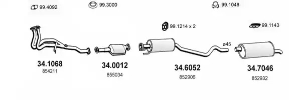 Трубопровод AJUSA OP10100