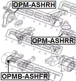 Подвеска FEBEST OPMB-ASHFR