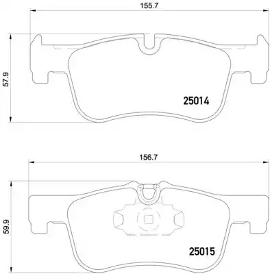 Комплект тормозных колодок BREMBO P 06 078