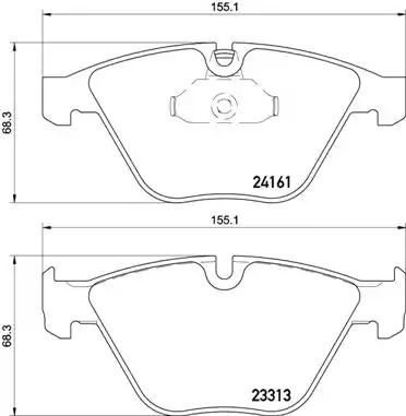 Комплект тормозных колодок BREMBO P 06 081