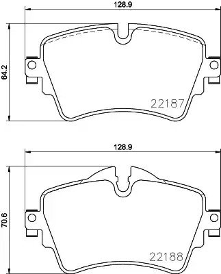 Комплект тормозных колодок BREMBO P 06 092