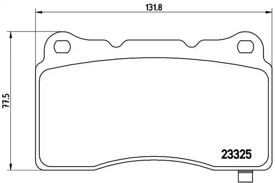 Комплект тормозных колодок BREMBO P 09 004 (23325, 7953D1050)