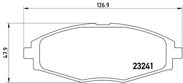 Комплект тормозных колодок BREMBO P 15 006 (23241, 8433D1321)