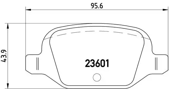 Комплект тормозных колодок BREMBO P 23 064 (23601)