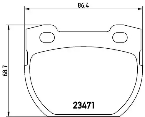 Комплект тормозных колодок BREMBO P 44 006 (23471)