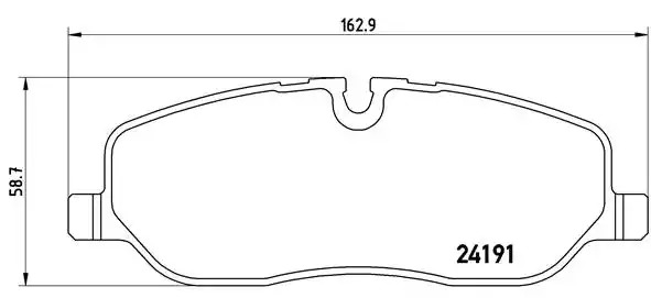 Комплект тормозных колодок BREMBO P 44 014 (24191, 8202D1098)