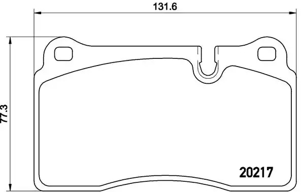 Комплект тормозных колодок BREMBO P 44 018 (20217, 8380D1263)