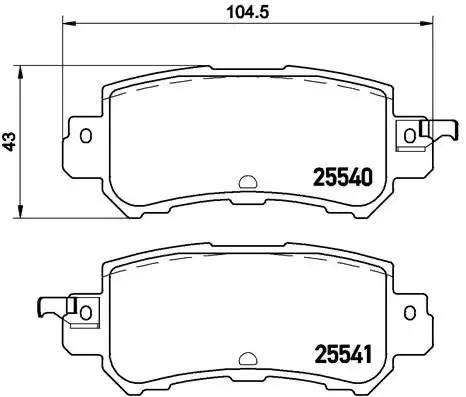 Комплект тормозных колодок BREMBO P 49 047