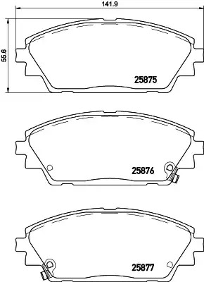 Комплект тормозных колодок BREMBO P 49 050