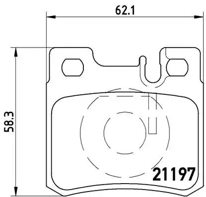 Комплект тормозных колодок BREMBO P 50 009 (21197, 7314D426, 7374D495)