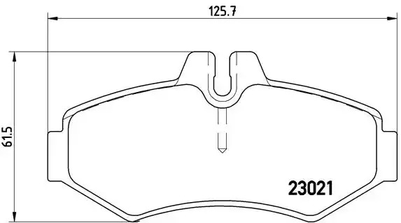 Комплект тормозных колодок BREMBO P 50 020 (23021, 7829D928)