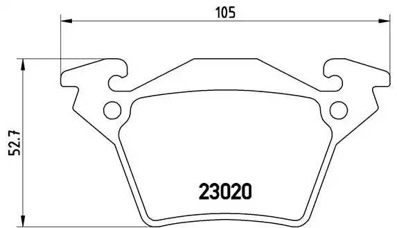 Комплект тормозных колодок BREMBO P 50 032 (23020)