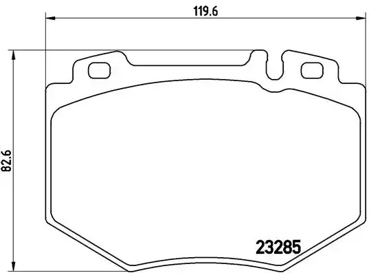 Комплект тормозных колодок BREMBO P 50 048 (23285, 7887D985)