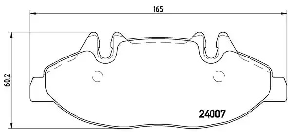 Комплект тормозных колодок BREMBO P 50 050 (24007)