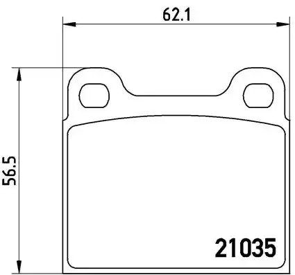 Комплект тормозных колодок BREMBO P 50 066 (21035, 736D31, 796D58)