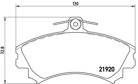 Комплект тормозных колодок BREMBO P 54 022 (21920)