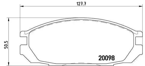 Комплект тормозных колодок BREMBO P 56 020 (20098)