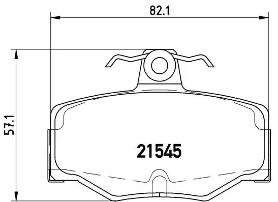 Комплект тормозных колодок BREMBO P 56 024 (21545, 8305D1187)