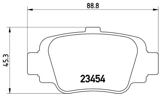 Комплект тормозных колодок BREMBO P 56 032 (23454)