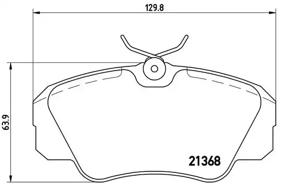 Комплект тормозных колодок BREMBO P 59 016 (21368, 7516D638, 7588D720)