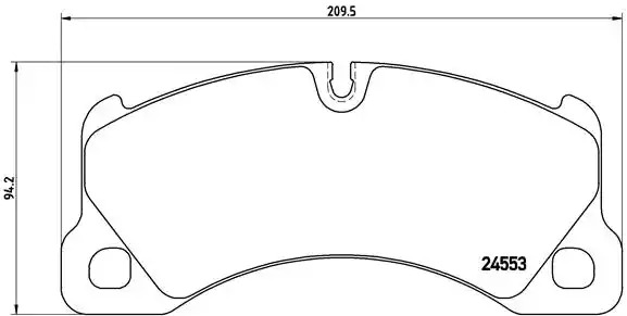 Комплект тормозных колодок BREMBO P 65 017 (24553, 8459D1349)